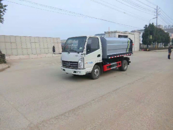 凱馬國六藍牌4方自裝卸(掛桶)式垃圾車