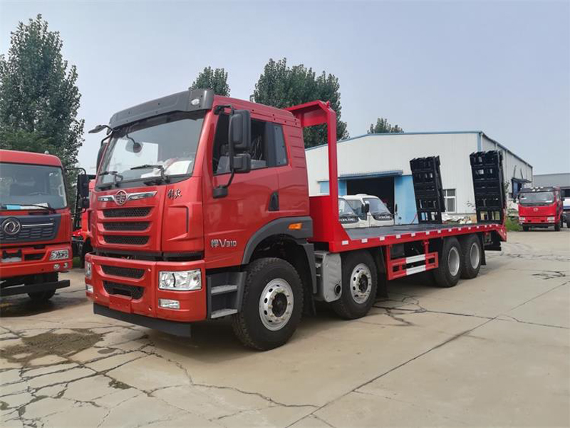 （國六）解放悍V前四后八平板運(yùn)輸車