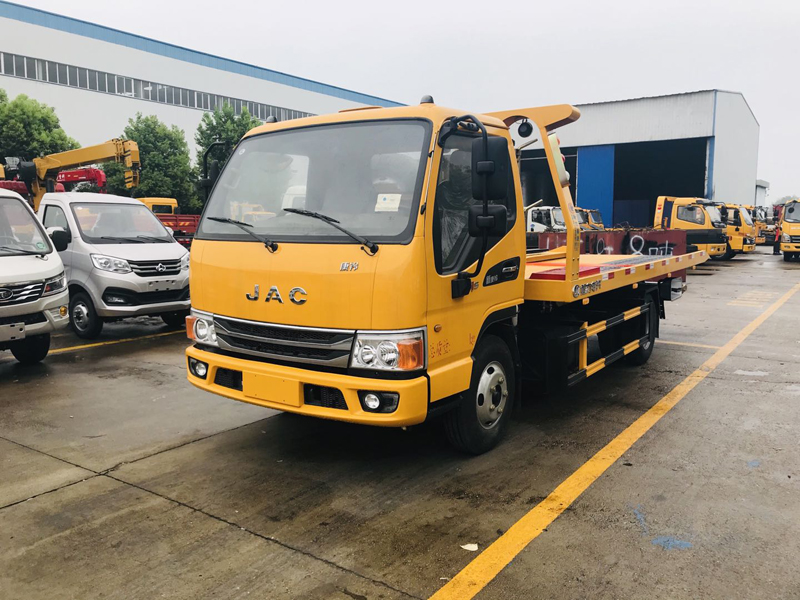 國六江淮康玲藍牌一拖二清障車