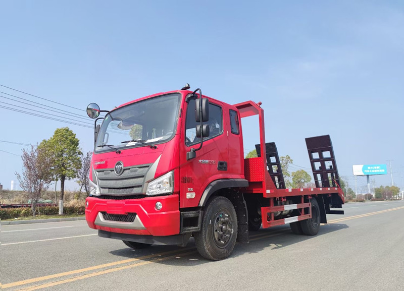 國六福田3900軸距單橋平板運(yùn)輸車