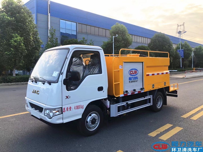 江淮地下室專用藍牌高壓清洗車