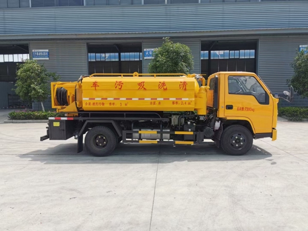 江鈴順達5方清洗吸污車，地下室專用